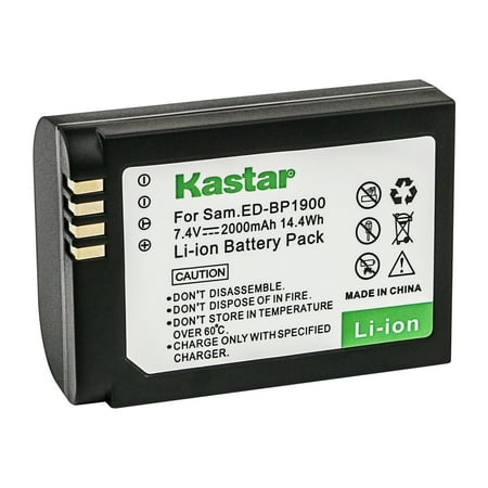 Image of Kastar Battery 1-Pack Replacement for Samsung ED-BP1900 ED-BP1900/US BP-1900 Battery ED-BC4NX03 ED-BC4NX03/US Charger EV-NX1ZZZBZBUS EV-NX1ZZZBMBUS EV-NX1ZZZBQBUS NX1 Smart Wi-Fi 4K Camera