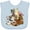 AE-Light Blue, variant on Inktastic Happy Farm Animals Boys or Girls Baby Bib