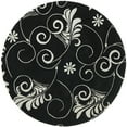 thumbnail image 4 of SAFAVIEH Soho Stanley Abstract Wool Area Rug, Black/Ivory, 7'6" x 9'6", 4 of 10