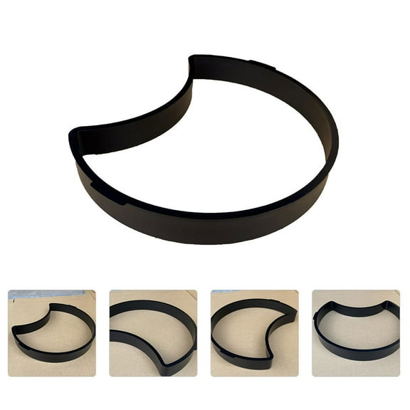 GOOHOCHY 2 Pcs Stepping Stone Paver Mold Crescent Mold 34.00X28.00X4.20CM Black