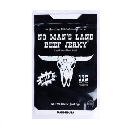 No Man's Land Mild Beef Jerky, 8.5 Ounce