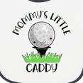 thumbnail image 3 of Inktastic Mommy's Little Caddy Cute Golf Ball Baby Terry Cloth Bib, 3 of 3