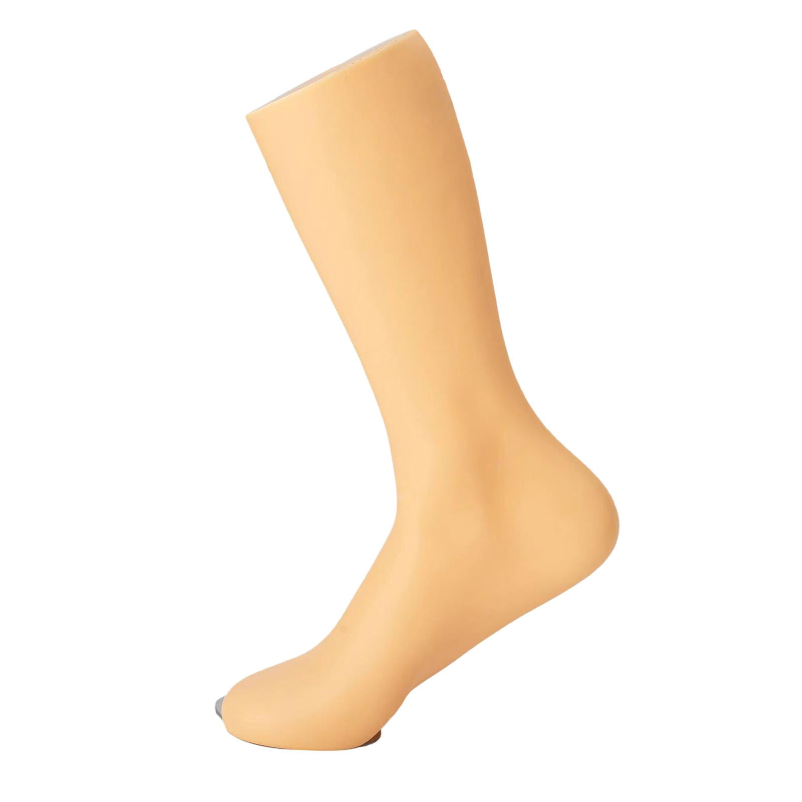 Freestanding Male Legs Feet Foot Mannequin, Sock Display Feet Sandal Holder Short Stocking Mannequin Durable for Window Store Business Men Male Right Foot