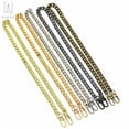thumbnail image 3 of Gustavedesign 47 Inchs DIY Purse Metal Chain Strap Replacement Crossbody Shoulder Strap Handbag Iron Flat Chains -Champagne Gold, 3 of 8