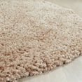 thumbnail image 3 of SAFAVIEH Popcorn Solid Polyester Shag Area Rug, Beige, 8' x 8' Round, 3 of 7