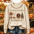 thumbnail image 2 of Hearthz I'm Ready for the Ber Months Crew Neck Sweatshirts Women Long Sleeve Four Season Graphic Sweatshirt Top Fall Winter Drop Shoulder Womens Pullover, 2 of 4