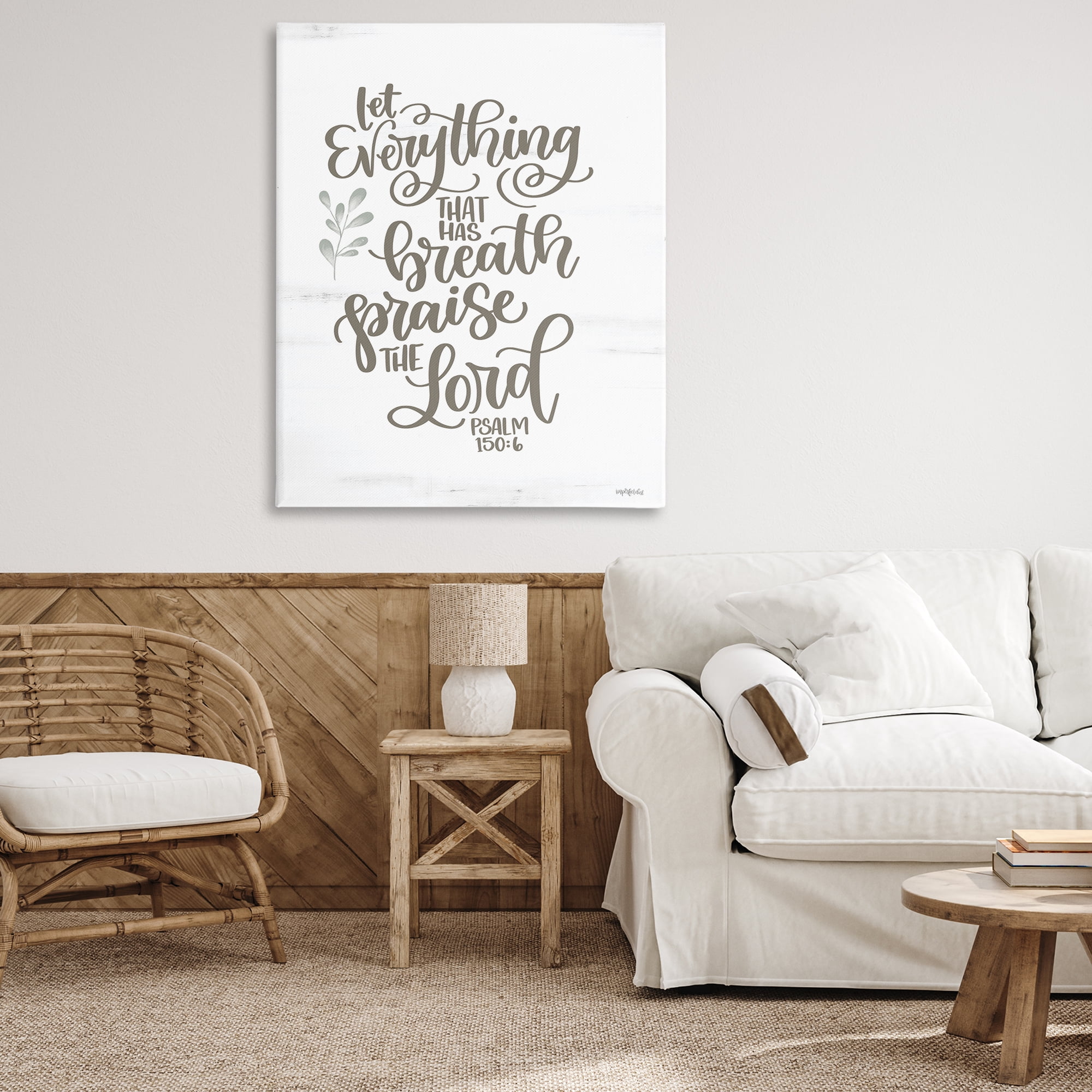 Stupell Industries Praise The Lord Proverb Religious & Spiritual Painting Wrapped Canvas Art Print Wall Art, 36 x 48