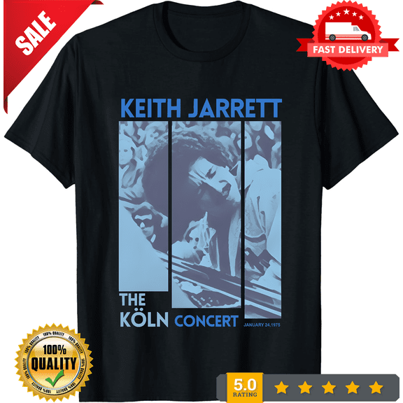 Rare Keith Jarrett! T Shirt Iconic Jazz Pianist Vintage Music Graphic Tee Shirt, NEW TRENDING ITEM-TH70698