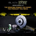 thumbnail image 3 of Hart Brakes Rear Brakes and Rotors Kit |Rear Brake Pads| Brake Rotors and Pads| Semi Metallic Brake Pads and Rotors| Hardware Kit - BHC1.80074.43, 3 of 7