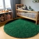 thumbnail image 5 of Alfombra PAGISOFE redonda de 120 cm, verde oscuro, para dormitorio de niños, 5 of 8