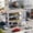 Japanese Garage A, variant on 1/64 Diorama 3-Layer Car Garage Model, LED Lighting Japanese Multi-Story Parking Lot Scene Display Case, Building Model Garage, for Diecast Car Models Display, Cars Storage, Display Box