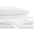 thumbnail image 2 of 1000 Thread Count 4 Pcs Bed Sheets Set Solid Egyptian Cotton Full Size 15 Inches Deep Pocket White Solid Cotton Sheets, 2 of 5