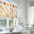 thumbnail image 2 of LALILO Kitchen Curtains and Valances Set of 3 36" Medieval Window Treatment Tiers for Window Decor, 2 of 5