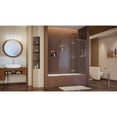 thumbnail image 2 of DreamLine Aqua Ultra 48 in. W x 58 in. H Frameless Hinged Tub Door in Brushed Nickel, 2 of 6