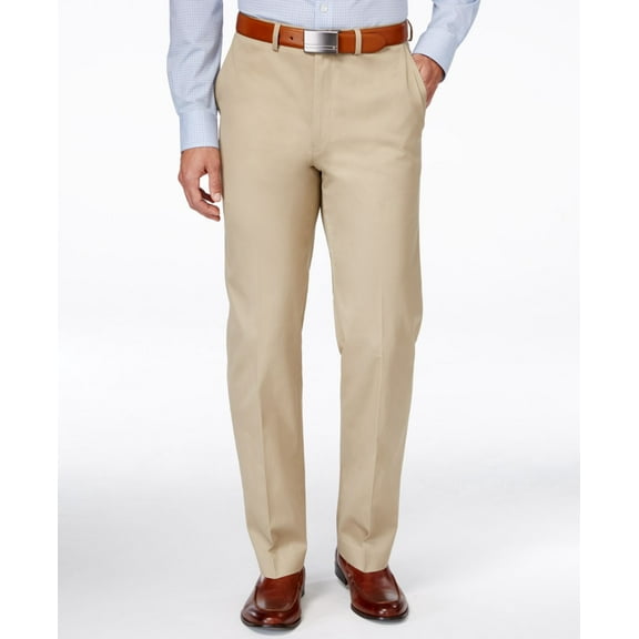 Ryan Seacrest NEW Beige Men Size 30x30 Modern Fit Flat Front Dress Pants