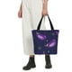 thumbnail image 5 of Fotbe Eggplant Bolsa de Playa con Estampado, Bolsa de Hombro, Bolsa de Mano Espaciosa, Bolsa de Viaje Ligera, Bolsa de Compras Versátil, 5 of 6