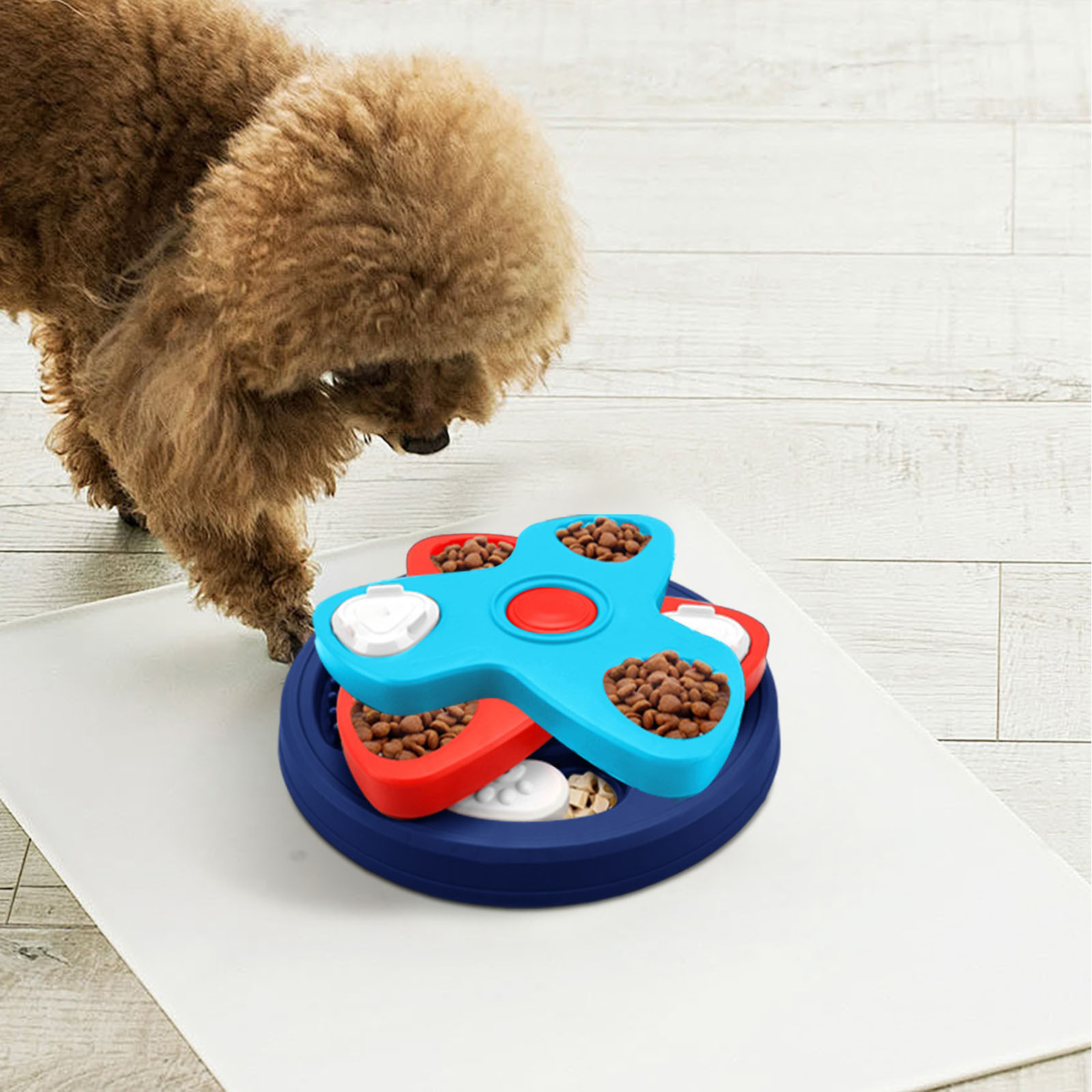 3-Level Dog Puzzle Toy - Interactive IQ Training & Brain Stimulation Game for Small, Medium & Large Dogs - Slow Feeder Treat Dispenser for Smart Dogs