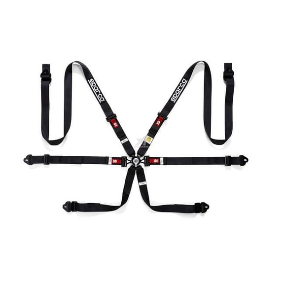 Sparco 04834HPDMRNR 3-4 in. 6 PT Regular Martini-Racing Belt