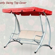 TOBERICH Seater Size Outdoor Garden Patio Swing Sunshade Cover Canopy Seat Top Cover Courtyard Waterproof Swing Sunshade