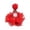 Red, variant on Pet Birthday Hat Hairpin, Glitter Mesh Cat Dog Party Headwear with Pom Pom, Cute Festive Pet Hat for Birthday Celebrations & Photo (Size/Colour as Pictured, 1 Pack)