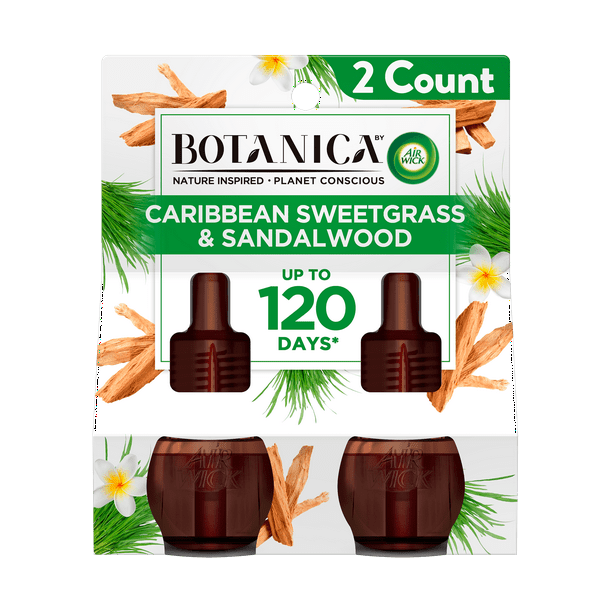 Botanica by Air Wick Plug in Scented Oil Refill, 2 ct, Caribbean