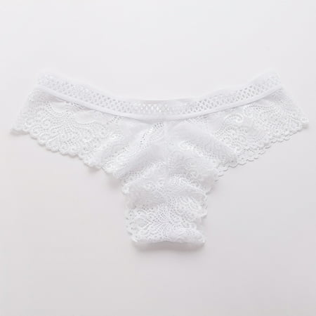 

Lhked Women s Lace Bikini Solid Underwear Hollow Out Lingerie Thongs Bikini Ladies Underwear Underpants
