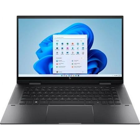New HP Envy x360 2-in-1 Flip Laptop, 15.6" Full HD Touchscreen, AMD Ryzen 7 5700U Processor, 16GB RAM, 1TB SSD, FP Reader, Backlit Keyboard, Webcam, Wi-Fi, Bluetooth, Windows 11 Pro, Black