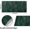 thumbnail image 4 of Summer Tropical Leaf Mouse Pad 35.4 X 15.7 Inch XXL Dark Green Leaf Print Full Desk Mousepad Extended Large Non-Slip Rubber Base Keyboard Mat with Stitched Edges for Gaming Office, 4 of 6