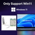 thumbnail image 5 of WiFi7 QCNCM865 Wireless WiFi Card Tri Band Network Wireless Adapter, 5 of 5