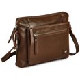 thumbnail image 1 of Bolso bandolera Wise Owl Accessories de cuero pequeño para mujer, 1 of 6