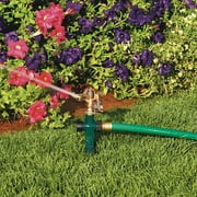Orbit Brass Impact Pulsating Lawn Sprinkler on Metal Step Spike