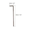 thumbnail image 2 of Unique Bargains T40 Anti Tamper Proof Torx Star Key Bit Wrench, L-Shape 7.48-inch Long Arm, S2 Steel, 2 of 5