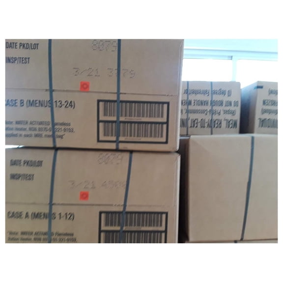 Military MREs Box A and Box B NSP/Test Date 03/2021