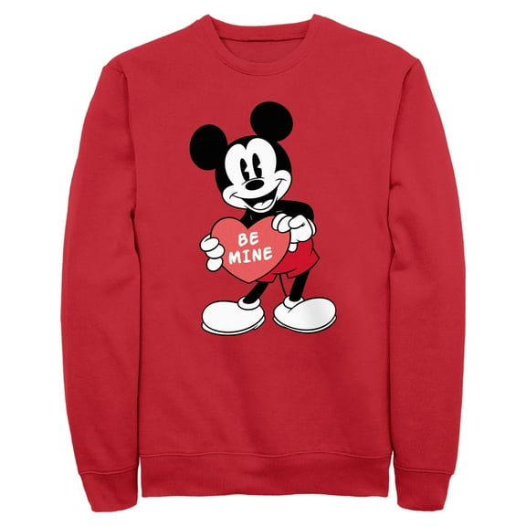 Men's Mickey & Friends Be Mine Sign Sweatshirt