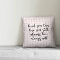 thumbnail image 2 of Creative Products Loved You Then, Love You Still in Pink Hearts Pattern 16x16 Spun Poly Pillow, 2 of 2