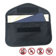 thumbnail image 5 of Pack of 2 Signal Blocking Bag, Shielding Pouch Wallet Case Mobile Phone Security Bag Anti-Tracking Anti-Spy Anti-GPS for ID Card/Bank Card and Car Key Black, 5 of 5
