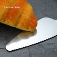 thumbnail image 4 of Popular! Stainless Steel Cake Spatula With Serrated Edge, Stainless Steel Spatula Suitable For Restaurants, Kitchens, Parties, 4 of 5