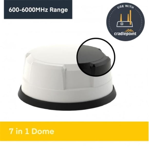 Panorama Antennas LG-IN2445-W 5G Dôme 7-en-1 pour Cradlepoint - Blanc