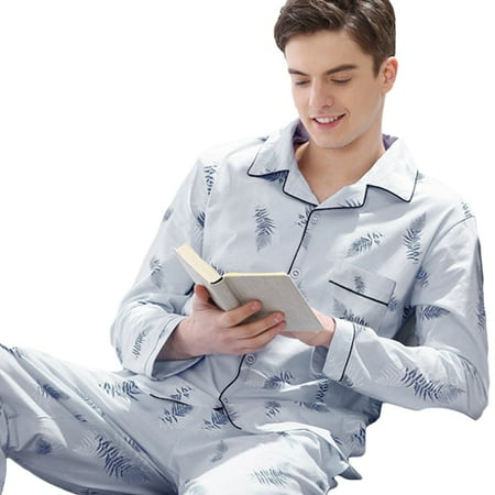 

Mens pajamas men sleepwear Cotton Pajama spring pijama hombre Mens Sleepwear Lattice Sleepwear Sleep&Lounge Pyjamas Plus Size