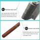 thumbnail image 4 of Billuyoard Pet Hair Removal Brush Handheld Massage Animal Groomer Rake Grooming Professional Reusable Hairbrush Deshedding Supply Type2, 4 of 6