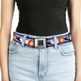 thumbnail image 5 of Buckle-Down Belt, Seatbelt Buckle Belt, Colorado Snowmobiler Mountains, 30 to 44 Inches, 5 of 9