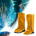 thumbnail image 6 of yotijar Leather Welding Spats Anti Slip Reinforced Extra Long Welder Shoe Protectors Height 40cm, 6 of 8