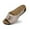 Beige, variant on Slippers for Women,Stylish Opentoe Wedges With Leather Top And Flower Slippers Are Comfortable Shoes With Temperament,Womens Slippers,Yellow,8.5