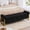 Black-Teddy, variant on Aemeios 67" Velvet Storage Bench for Bedroom End of Bed with Double Lids Storage and Gold Legs, Cream