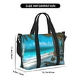 thumbnail image 2 of Travel Duffle Bag Luxurious Tropical Beach Retreat Travel Tote Bags Carry on Luggage Waterproof Weekender Bags with Top Handle Adjustable Shoulde Strap for Travel Gym, 2 of 5