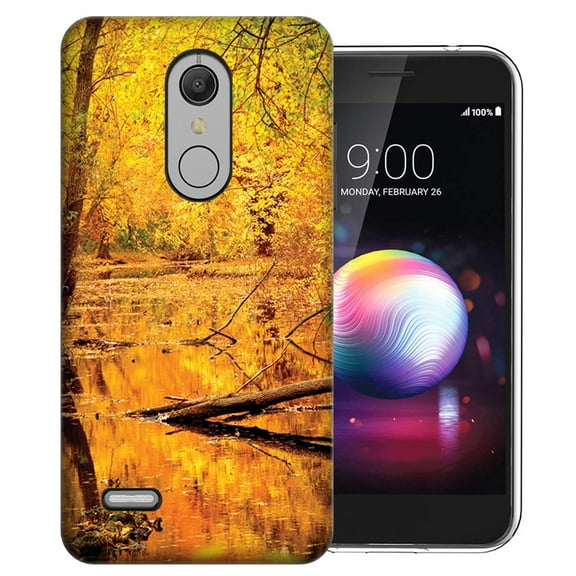 MUNDAZE LG Stylo 5 Golden Autumn Leaves Design Phone Case Cover