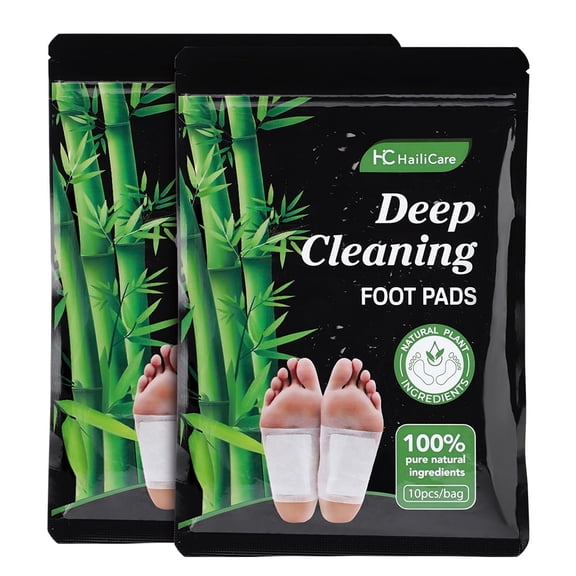Deep Cleaning Foot Pads,  Natural Ingredients, 10 Pads per Bag – Detox, Improve Sleep, Reduce Foot Odor, Relieve Fatigue