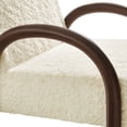 thumbnail image 4 of Lunet Faux Shearling Accent Armchair in Ecru, 4 of 9