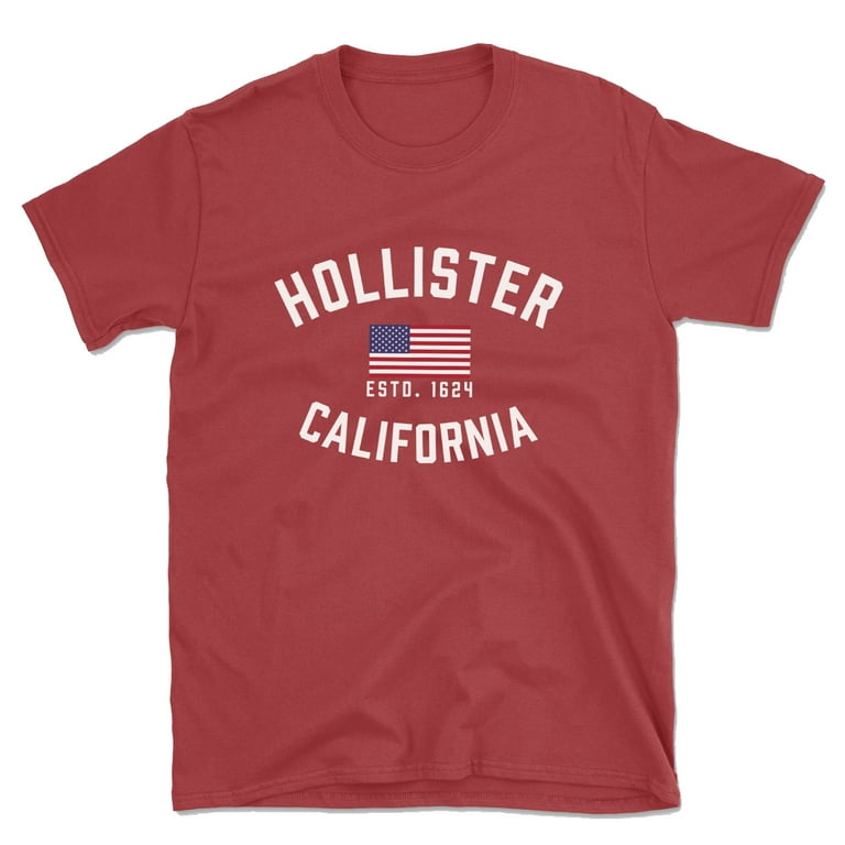 Hollister California Patriot Men's Cotton T-Shirt 