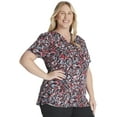 thumbnail image 4 of Dickies EDS Scrubs Top For Women V-Neck Print DK717, 4 of 7